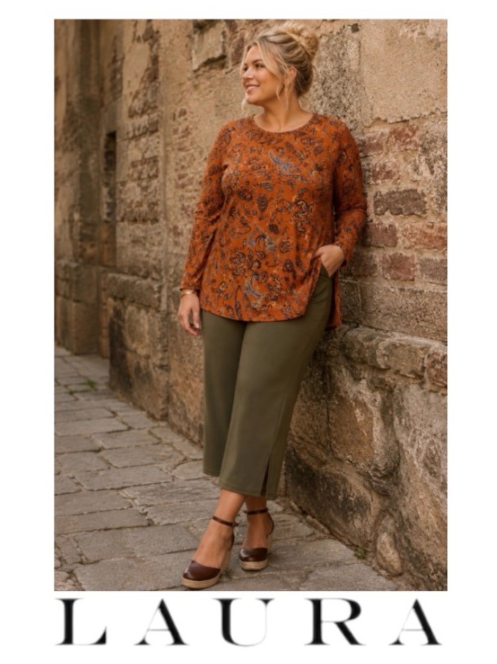 2X Laura Plus Side Split Pull On Capri Pants: Smooth with Clean Waistband, NWT